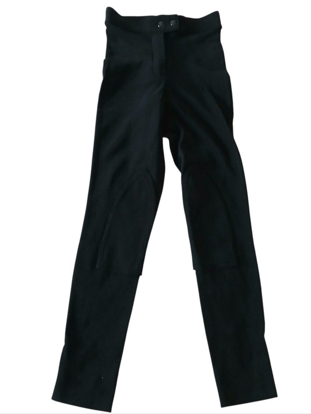 American Apparel Ribbed High Waist Equestrian Riding Breeches Pants S Black